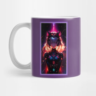 Anime Cute Cat Girl | Quality Anime Girl Artwork | Sci-Fi Manga Girl Anime Art Mug